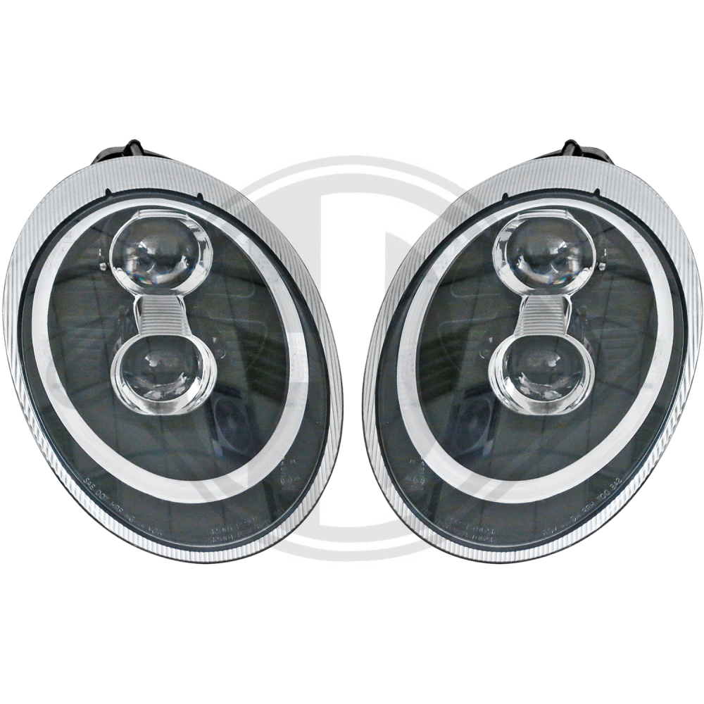 DESIGNSCHEINW.SET PORSCHE 04-09 KLARGLAS/SCHWARZ 2001288