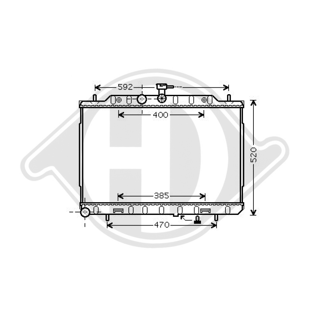 21400JG80A Kühler Motorkühlung für NISSAN X-TRAIL 03/2007 DCM1864