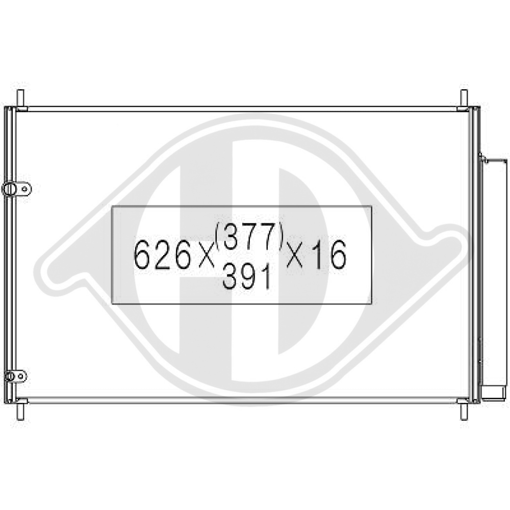 8845002280 KONDENSATOR TOYOTA TOYOTA AURIS 10/2006 DCC1816