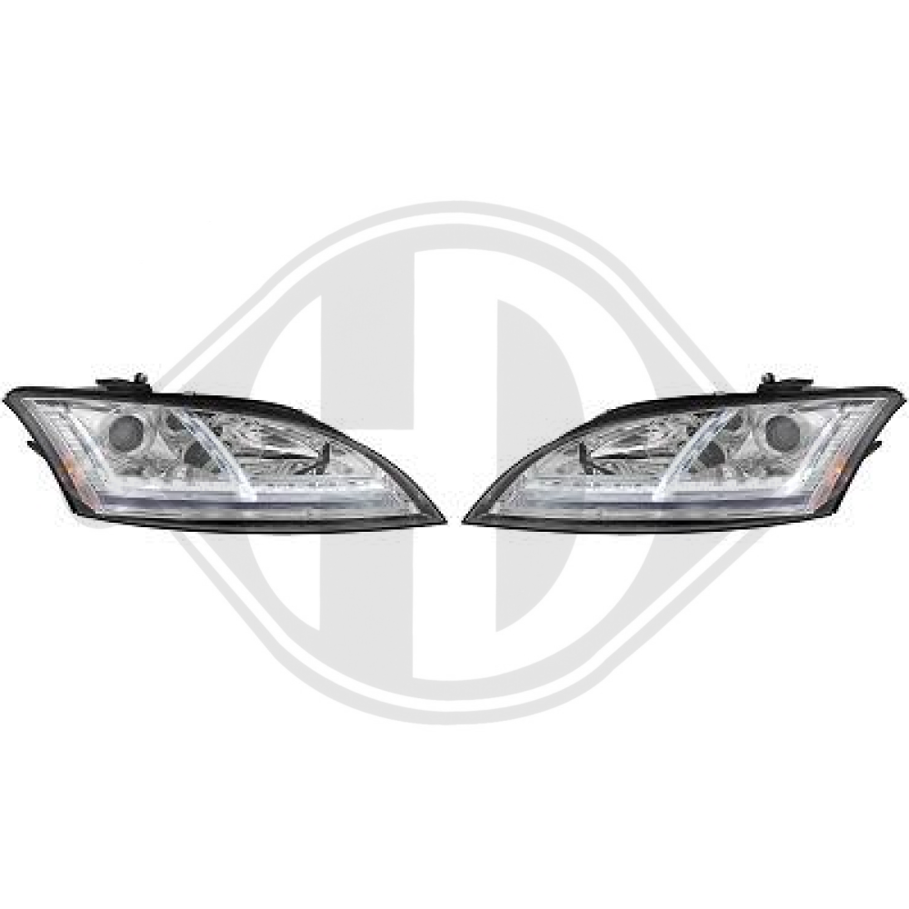 nan DESIGNSCHEINWERFER SET TT, BJ. 06-11 KLARGLAS/CHROM 1041285