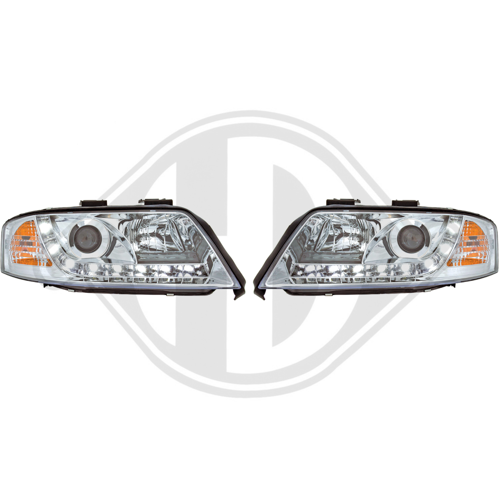 nan DESIGNSCHEINW.SET AUDI A6, BJ. 97-09.99 KLARGL./CHROM 1024786