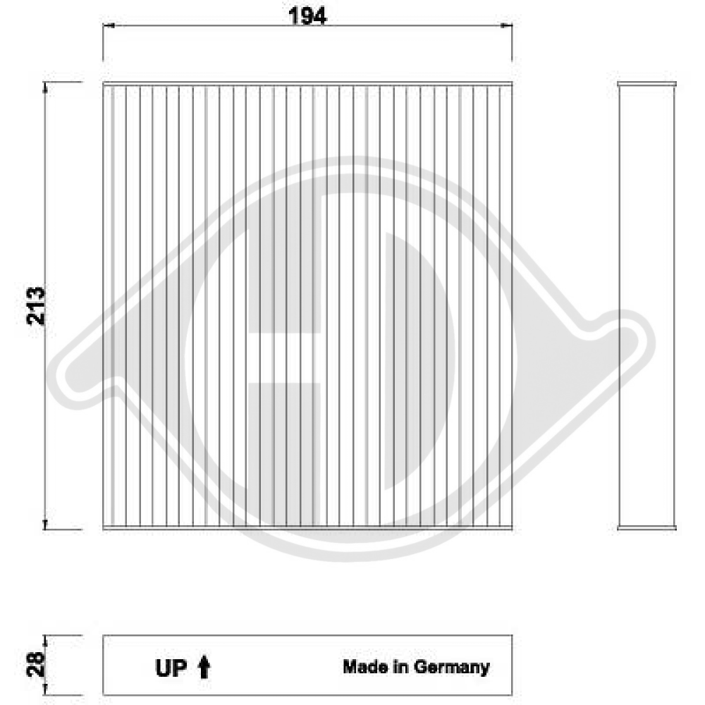 72880AJ0009P INNENRAUMFILTER INNENRAUMFILTER SUBARU DCI0275