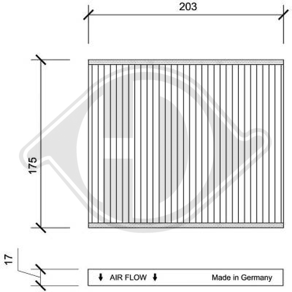 1557375 INNENRAUMFILTER FIAT 500/Panda DCI0108