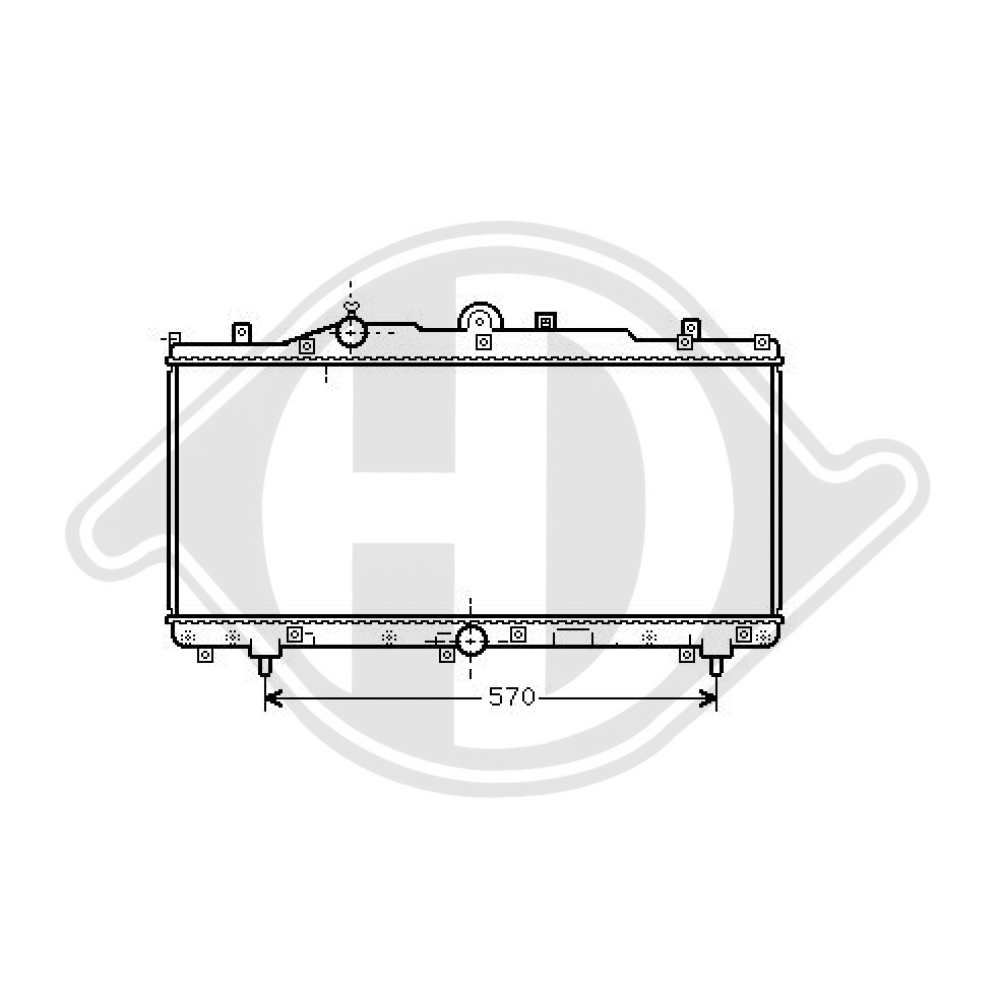 46773321 Kühler Motorkühlung für FIAT BARCHETTA 04/1995 DCM1930