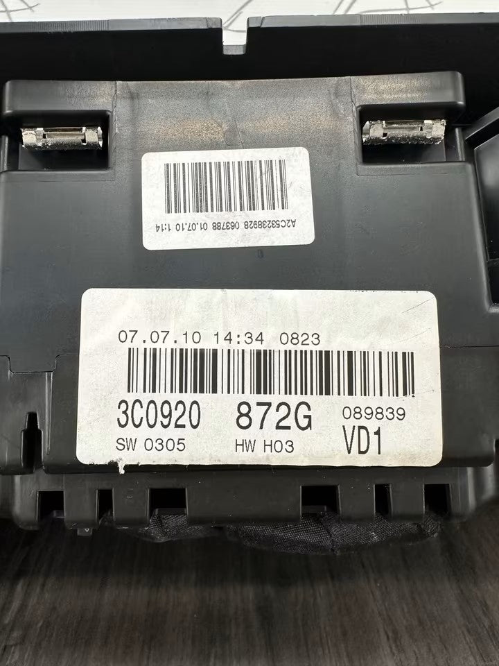 3C0920872G speedometer instrument cluster VW Passat 3C B6 2.0 TDI Diesel