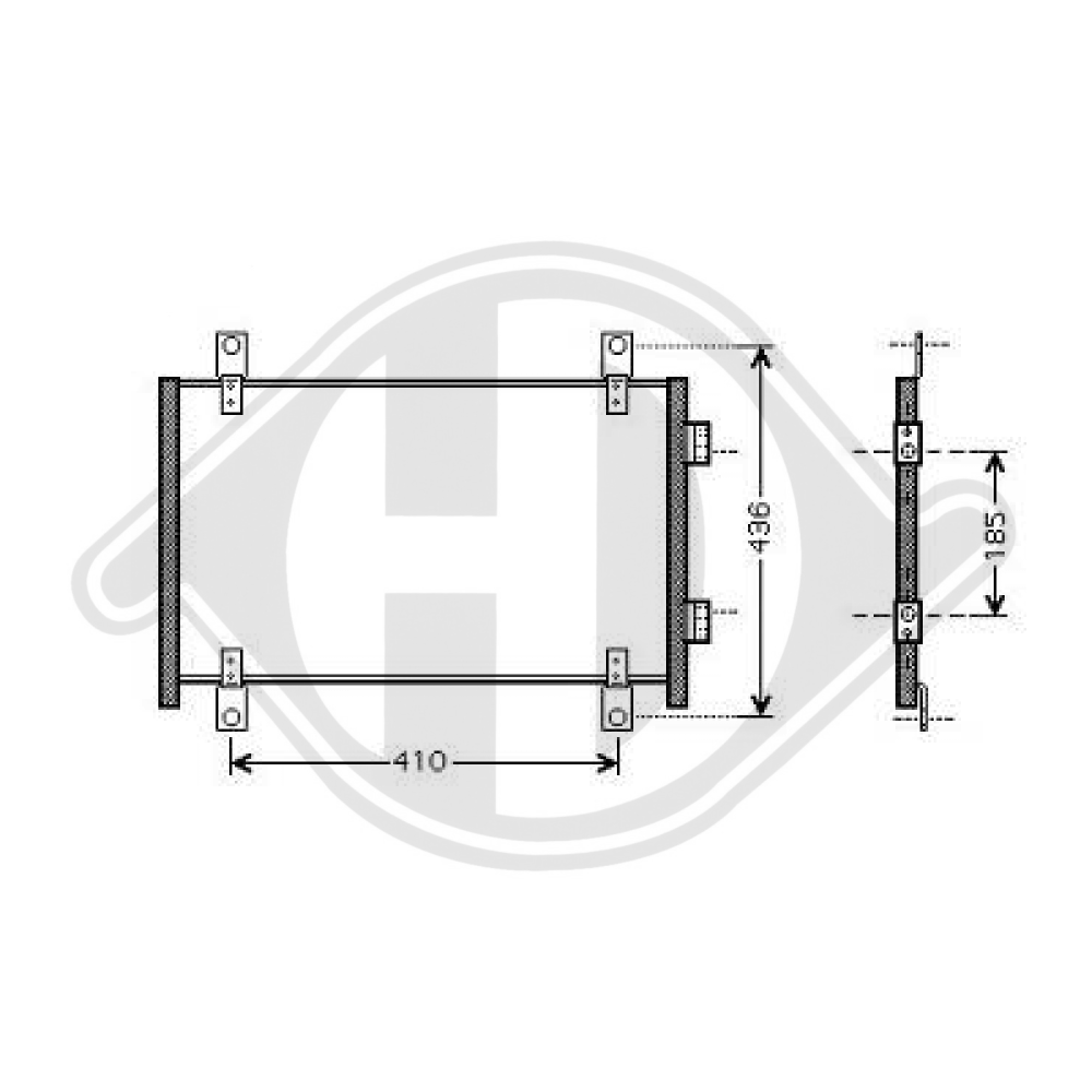 6455CG KONDENSATOR FIAT DUCATO 04/2002 DCC1157
