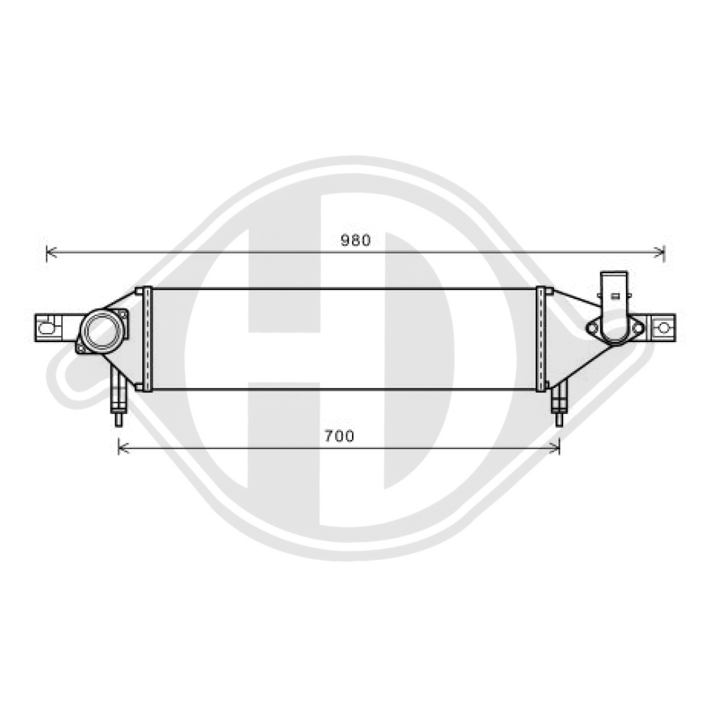 14461BB50A LADELUFTKÜHLER NISSAN Qasqai 2011-2013>> DCA1115