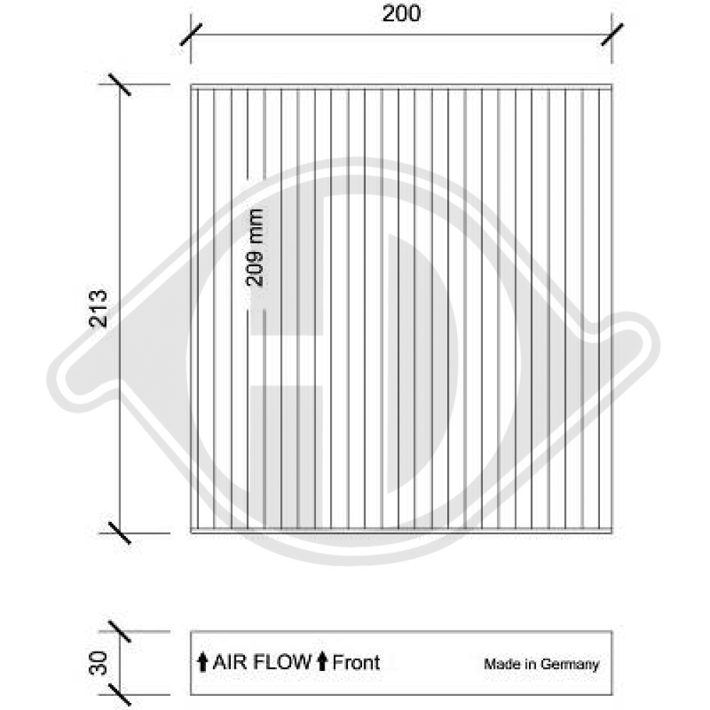 1745604 INNENRAUMFILTER FORD Transit Tourneo DCI0222
