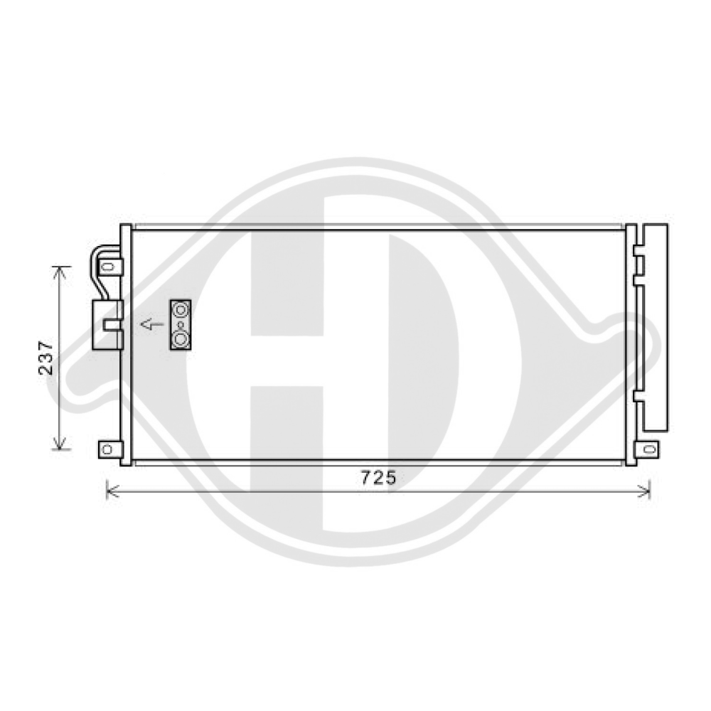 18 50 274 KONDENSATOR OPEL MOKKA 1,7 CDTi DCC1744