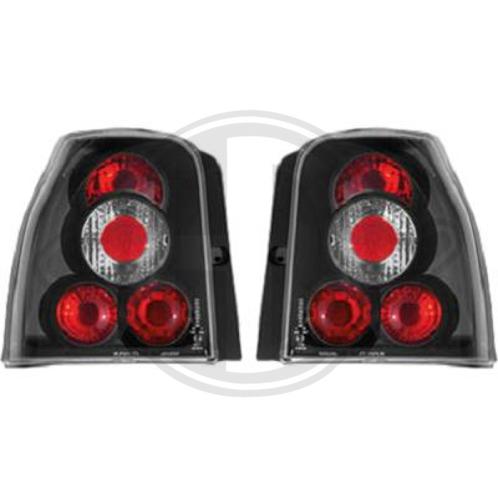 nan DESIGNRÜCKLAMP. SET LUPO, 97-05 KLARGLAS/SCHWARZ 2208395