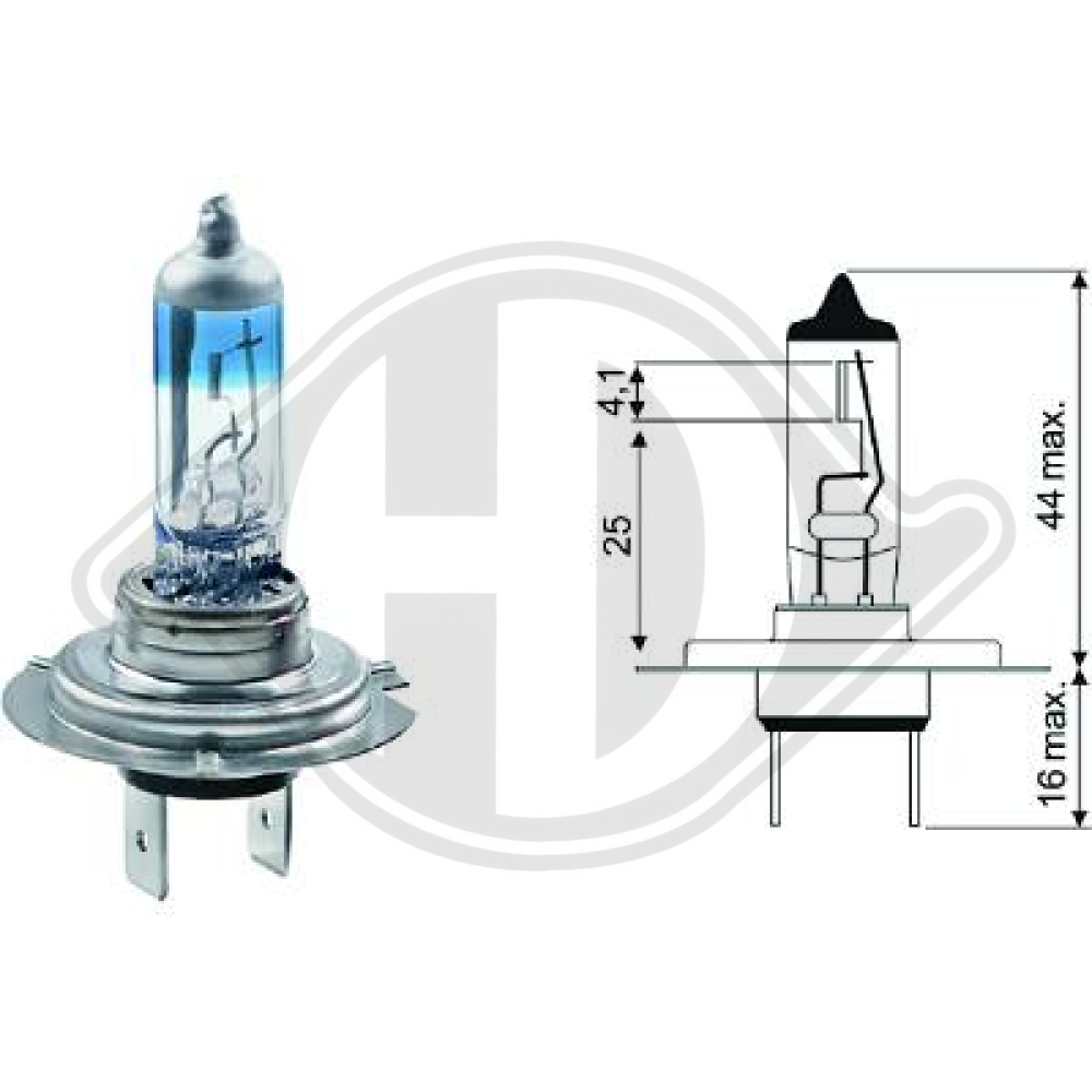 14145090 H7 12V 55W PX26d H7 Glühlampe Xenon Look LID10020