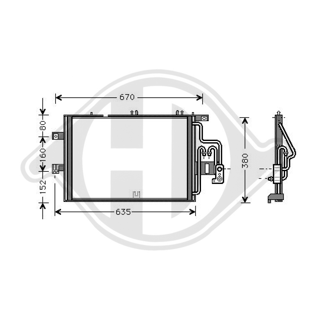 9201961 KONDENSATOR OPEL OPEL CORSA C 09/2000 DCC1296