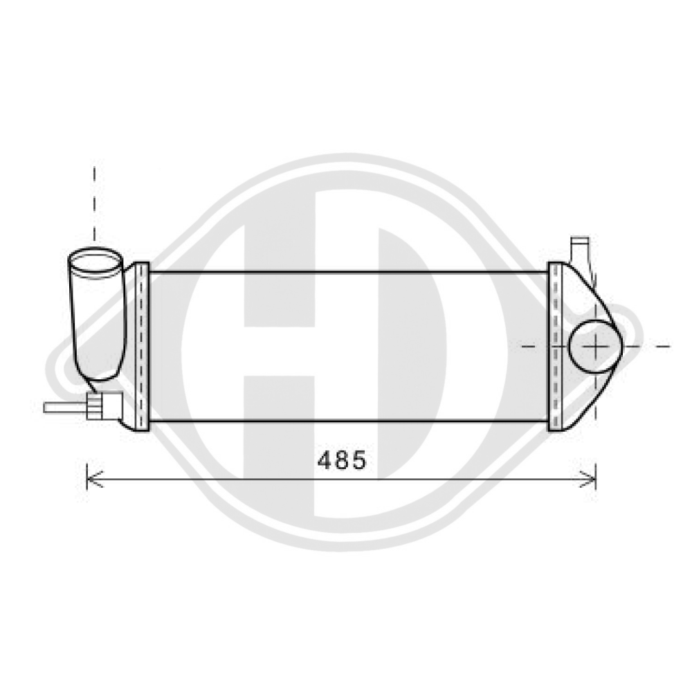 8200427469 LADELUFTKÜHLER RENAULT KANGOO II 1.5 DCI DCA1050
