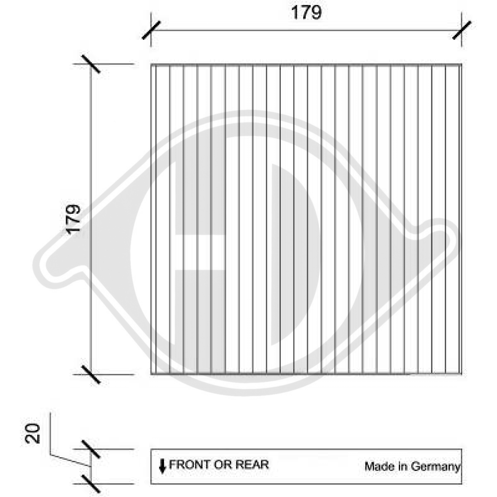 6479.J7 INNENRAUMFILTER CITROEN C-Zero 10.2010->> DCI1224