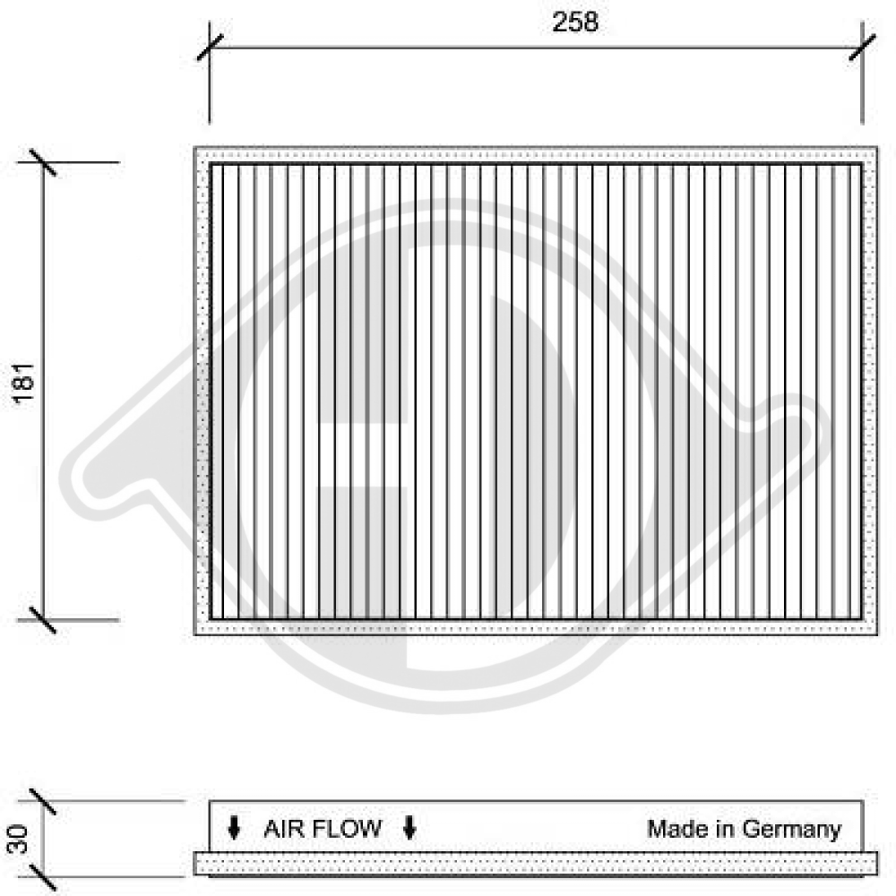 3A0819638 INNENRAUMFILTER VW Passat DCI0021