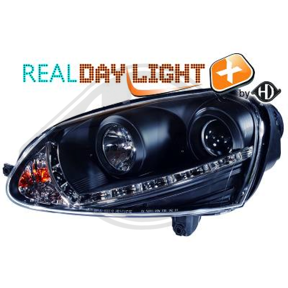 nan DESIGNSCHEINWF.SET GOLF 5, 03-08 XENON KLARGL/SCHWARZ 2214586