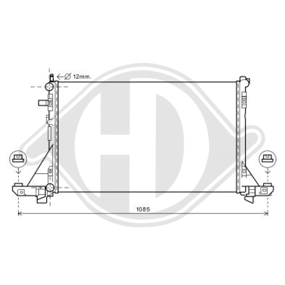 2140000Q2A Kühler Motorkühlung für RENAULT MASTER III 02/2010 DCM2968