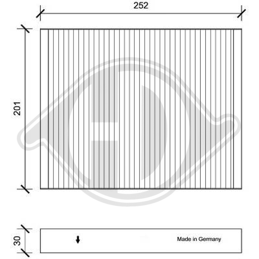 971333J000 INNENRAUMFILTER HYUNDAI ix55 2006->> DCI0220