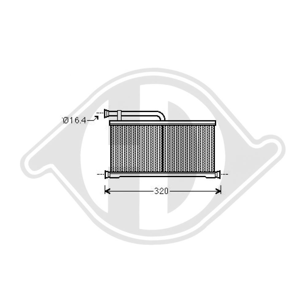 4F0820031 HEIZUNGSKUEHLER AUDI A6 07/2004 DCM1023