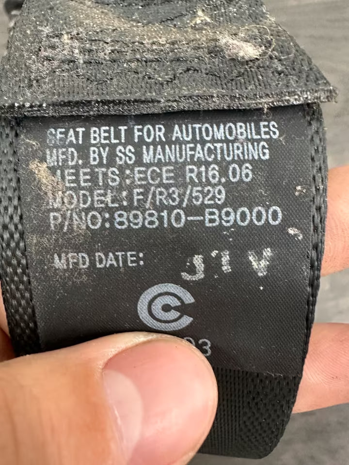 89810-B9000 Sicherheitsgurt Hinten Links Hyundai i10 II BA