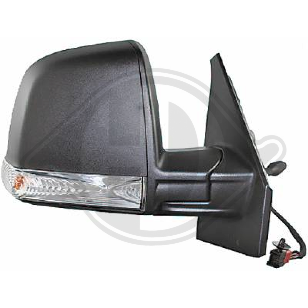 735497881 SPIEGEL RE. FIAT DOBLO, 10-15 SCHWARZ; 2-PIN 3486024