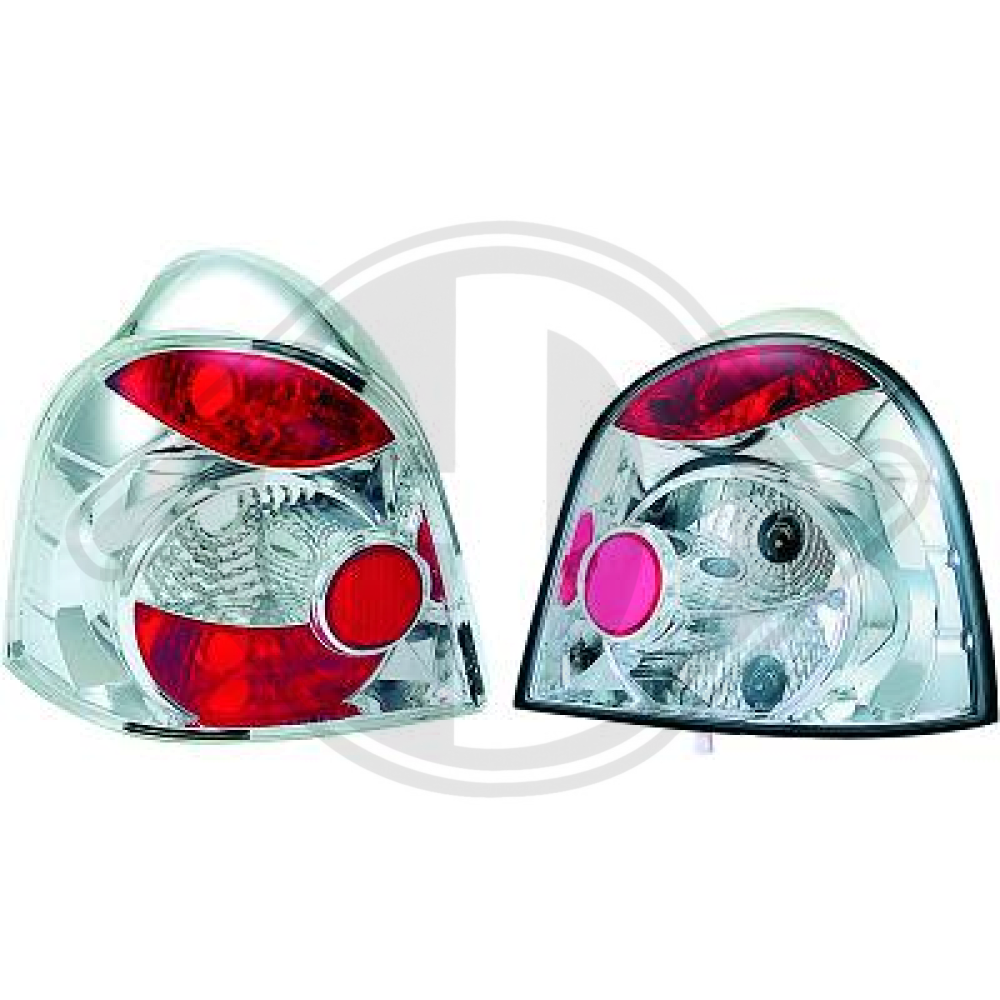 nan DESIGNRÜCKLAMP.SET TWINGO, 93-00 KLARGLAS/CHROM 4480295