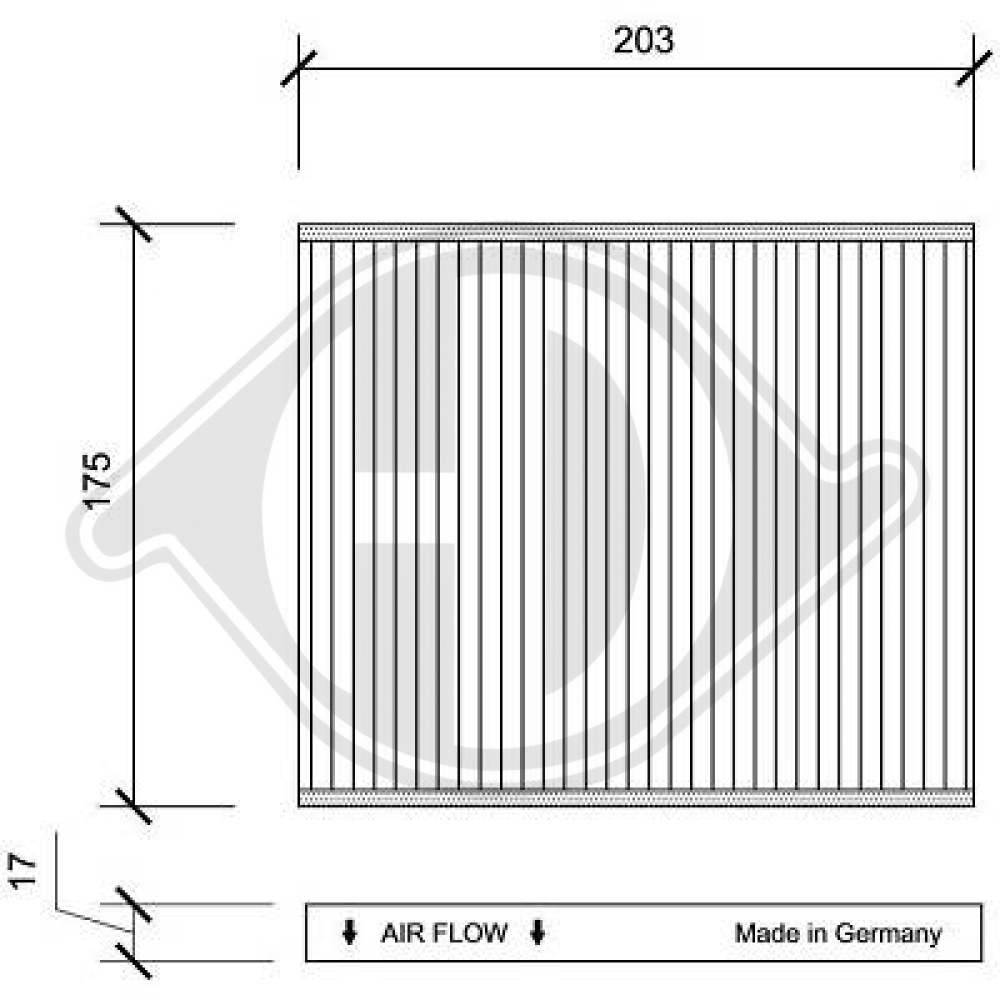 77365763 INNENRAUMFILTER FIAT Panda/500 DCI1108