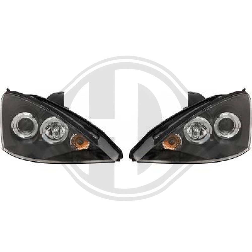 DESIGNSCHEINWF. SET FOCUS, 98-01 KLARGLAS/SCHWARZ 1415780