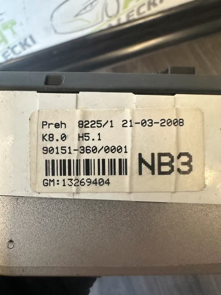 13269404 Klimabedienteil für Opel Zafira B Modelle