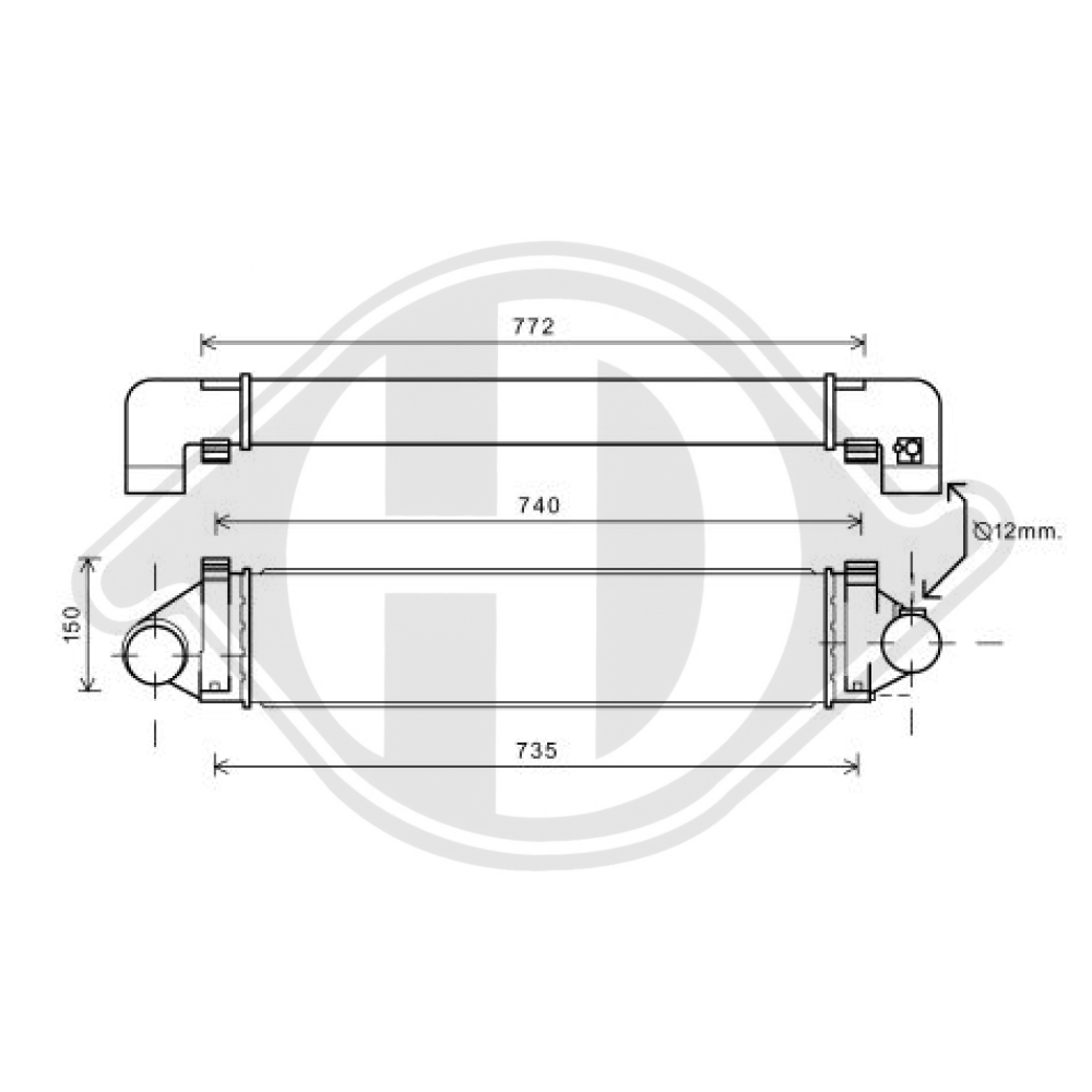 1 382 884 LADELUFTKÜHLER VOLVO S80/V40/V70 III DCA1141