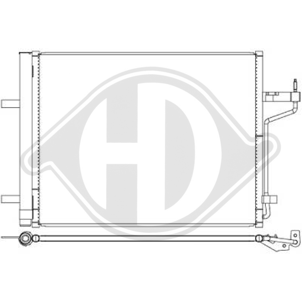 CV6119710FC KONDENSATOR Ford KUGA 2,5i DCC2000