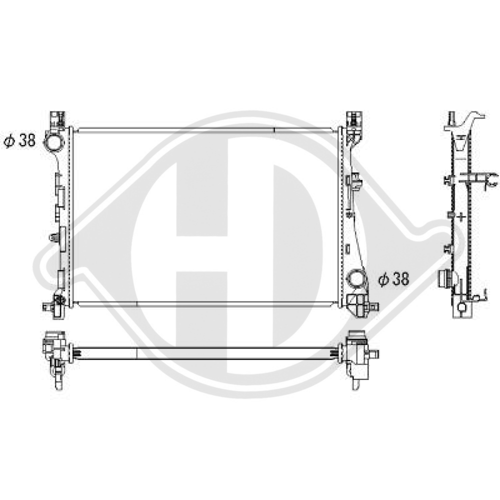 51888085 Kühler Motorkühlung für FIAT 500L 09/2012 DCM2011