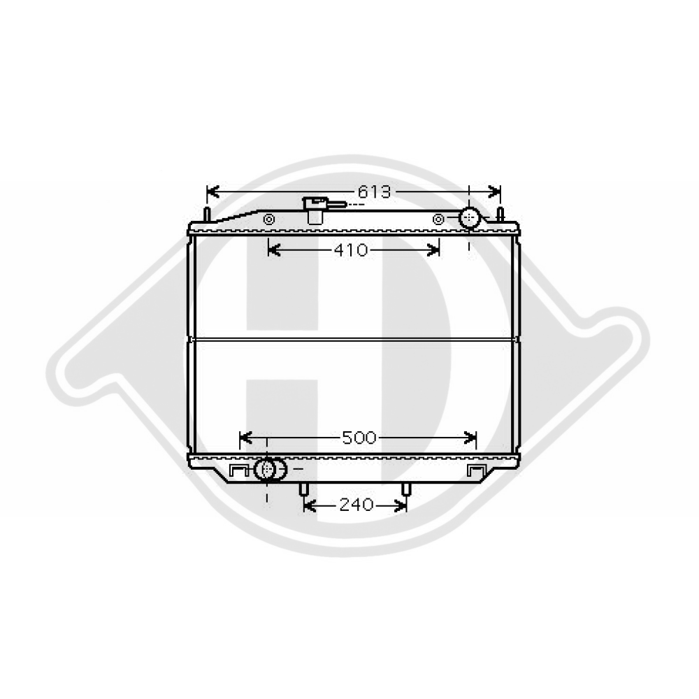 214102X900 Kühler Motorkühlung für NISSAN TERRANO II 05/2002 DCM1853