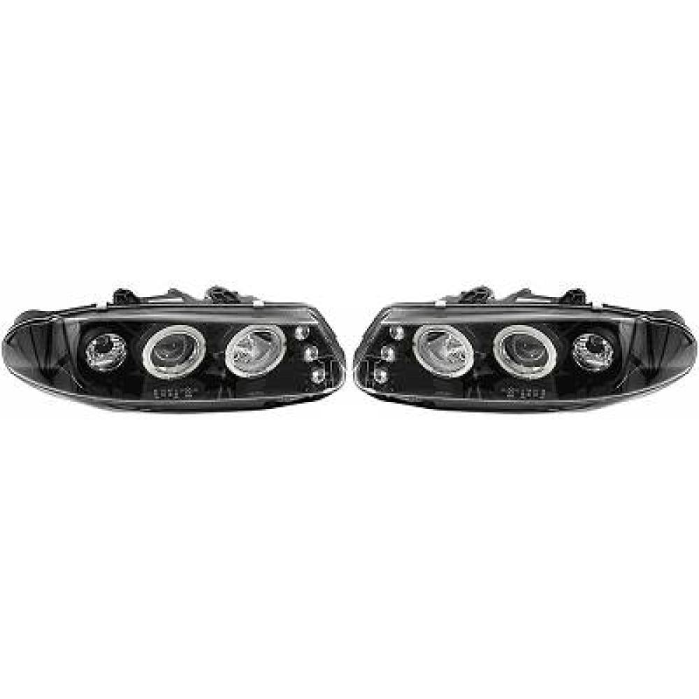DESIGNSCHEINWF. SET   200, 95-00     KLARGLAS/SCHWARZ 7020380