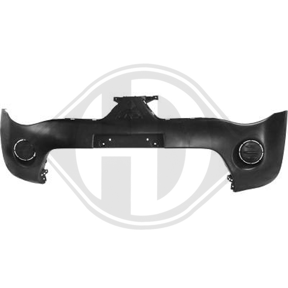 6400A746WA Stoßstange vorne für MITSUBISHI L200 / TRITON (KA_T, KB_T) 05-10       SCHWARZ-GLATT; 5881851