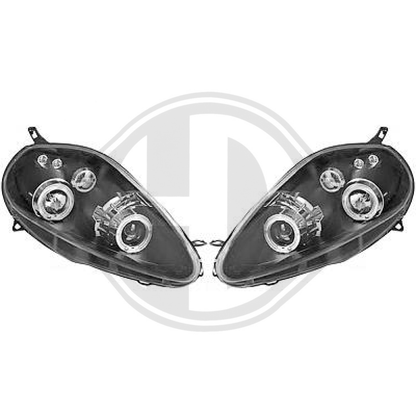 DESIGNSCH. SET    GR.PUNTO 05-10.08  KLARGLAS/SCHWARZ 3456380