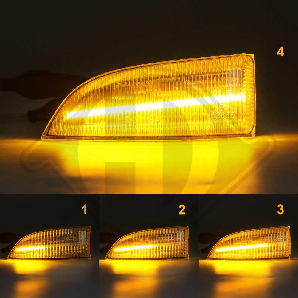 261600001R LED Sp.Blinker 08-16 DYN.BLINKER, KLAR; LID10510