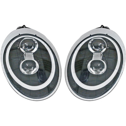 DESIGNSCHEINW.SET  PORSCHE 04-09    KLARGLAS/SCHWARZ 2001288