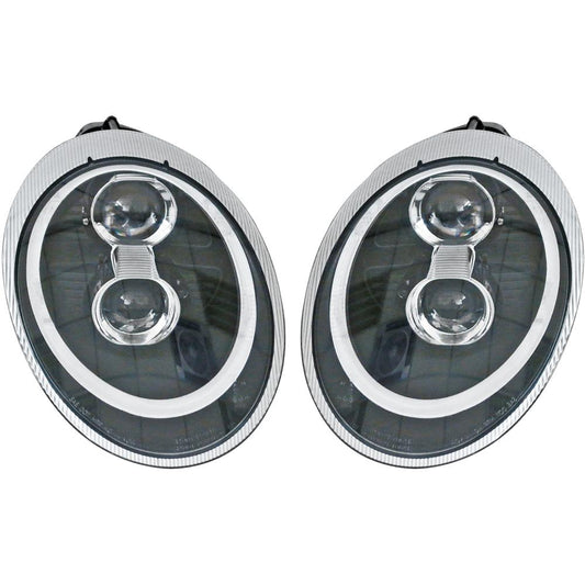DESIGNSCHEINW.SET  PORSCHE 04-09    KLARGLAS/SCHWARZ 2001288