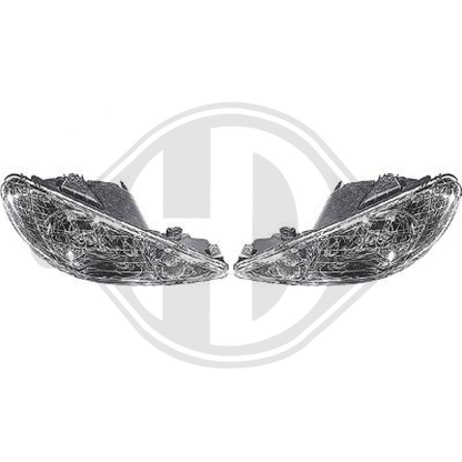 DESIGNSCHEINWERF.SET  206, 02-06     KLARGLAS/SCHWARZ 4225181