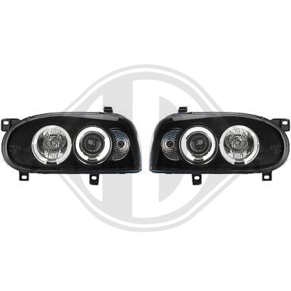 DESIGNSCHEINWERF.SET GOLF, 91-97        H1+H1 FÜR LWR 2212280
