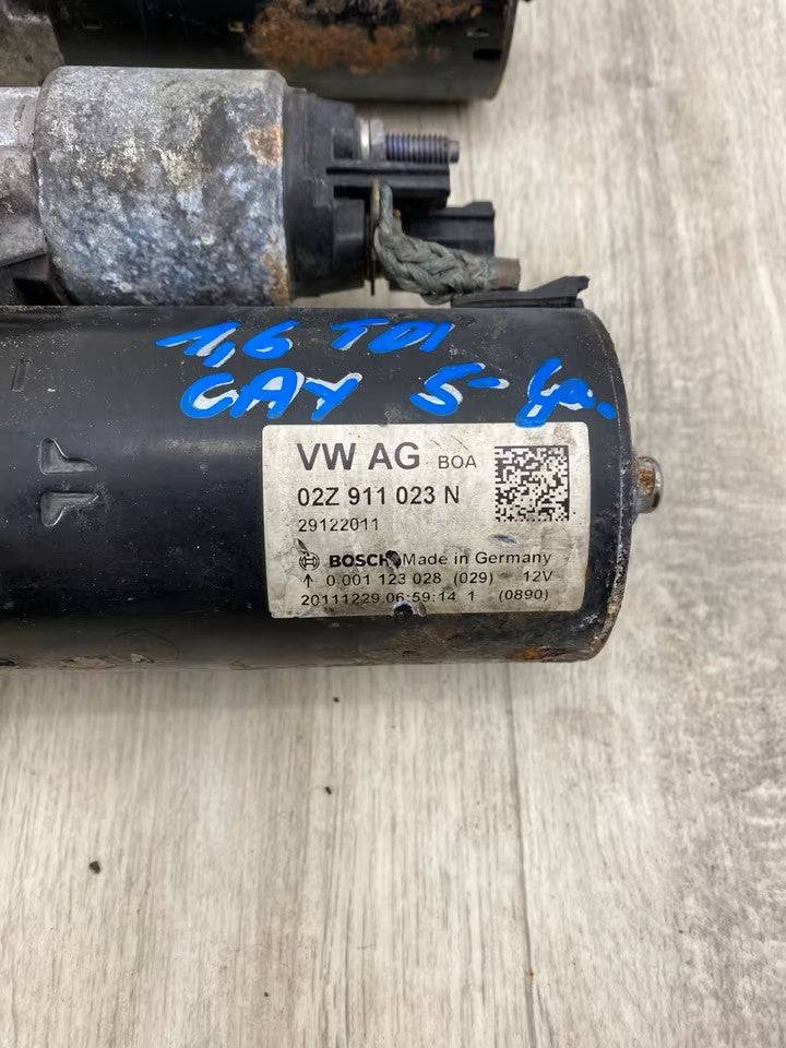 02Z911023N Anlasser Starter 1,6 Tdi CAY 105 Ps Audi Vw Seat