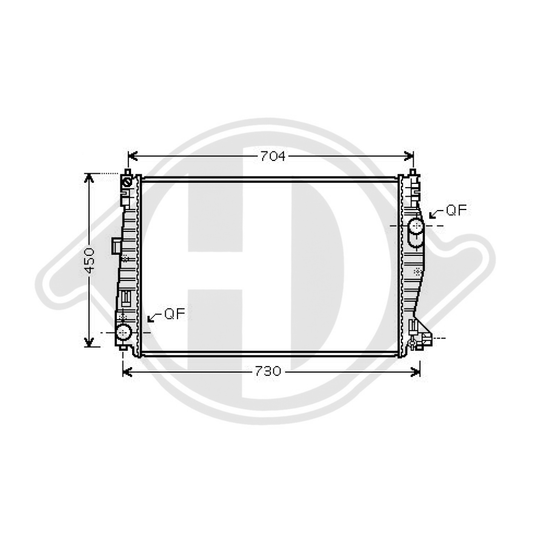 60694769 Kühler Motorkühlung für ALFA 159 09/2005 DCM1358