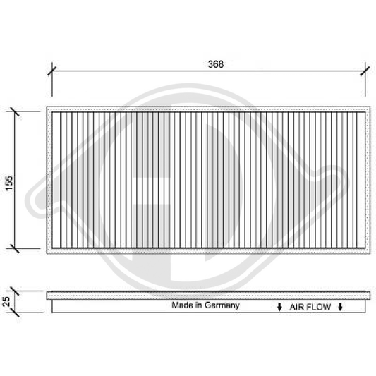 A0008303318 INNENRAUMFILTER  MERCEDES Sprinter DCI0025
