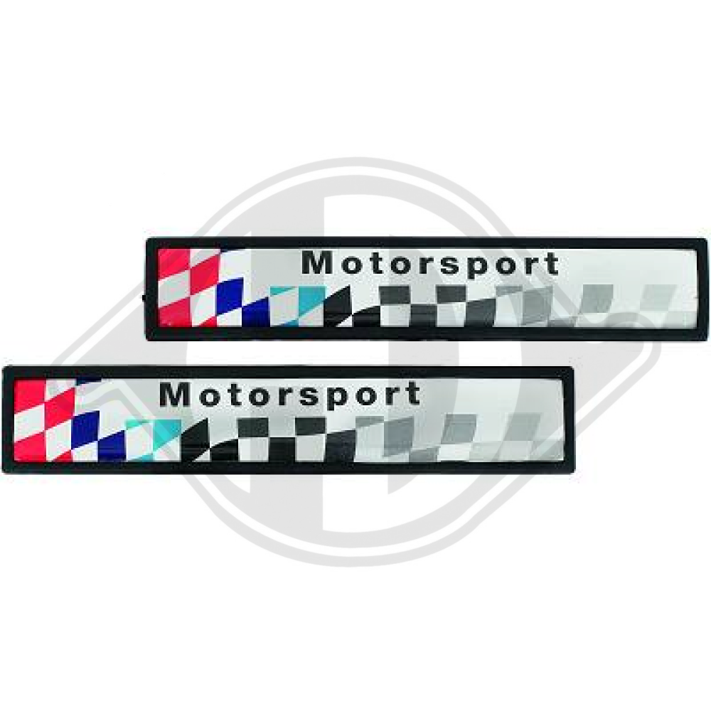 LOGO ZIERLEISTE BMW E36/39 LOGO MOTORSPORT SET ZUB00092