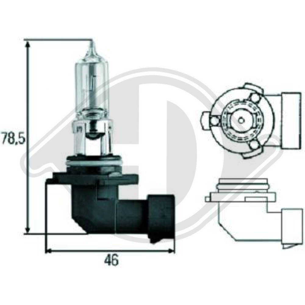 N10130001 HB4 [9006] 12V 51W P22d HB4 Glühlampe      Halogen LID10029