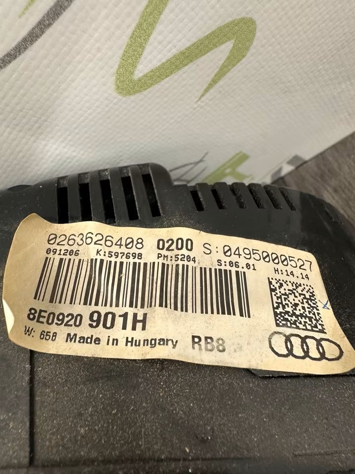 8E0920901H Speedometer instrument cluster Audi A4 B7 8E 1.9 Tdi 2004 year of manufacture