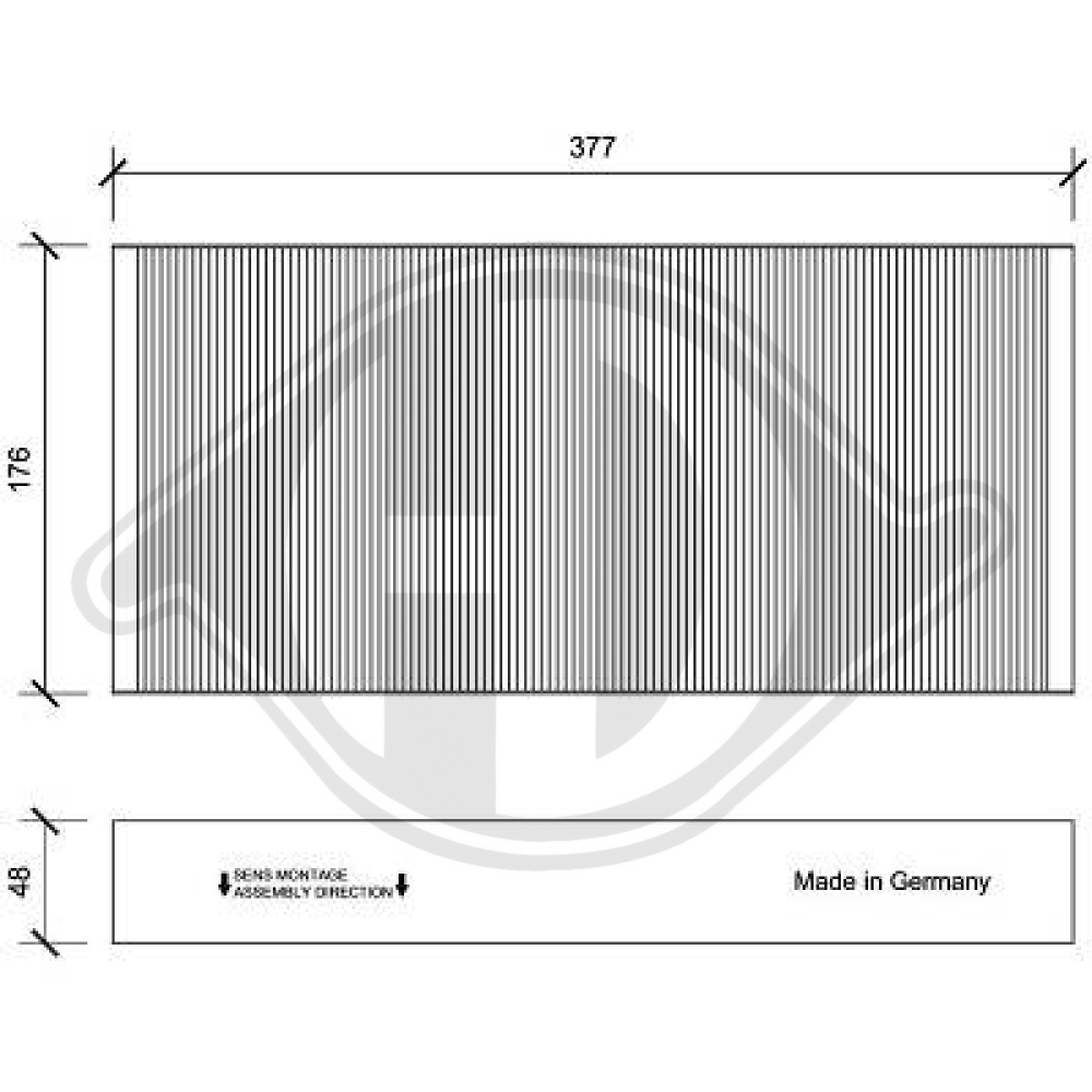 14 974 97 080 INNENRAUMFILTER  CITROEN Jumpy DCI0152