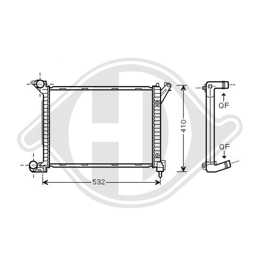 17117788753 Kühler Motorkühlung für BMW MINI 06/2003 DCM1561