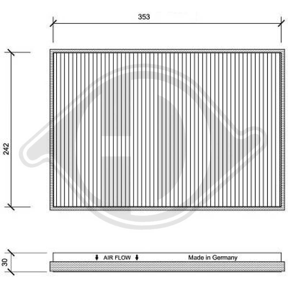 A1688300118 INNENRAUMFILTER  MERCEDES W168/Vaneo DCI1046